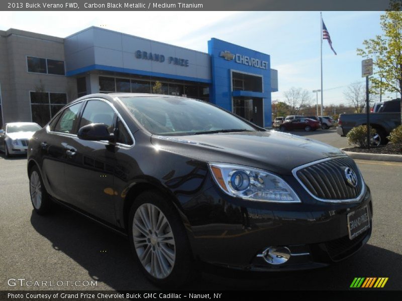 Carbon Black Metallic / Medium Titanium 2013 Buick Verano FWD