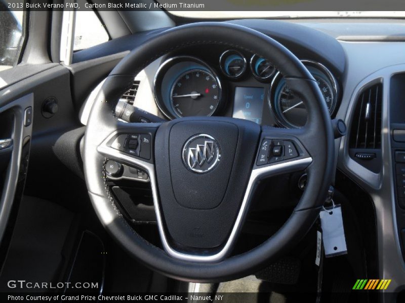 Carbon Black Metallic / Medium Titanium 2013 Buick Verano FWD