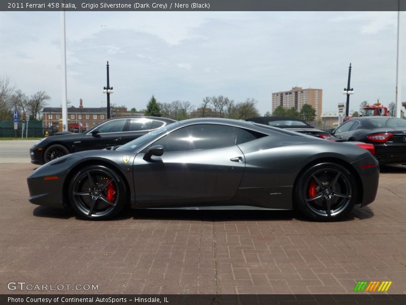 Grigio Silverstone (Dark Grey) / Nero (Black) 2011 Ferrari 458 Italia