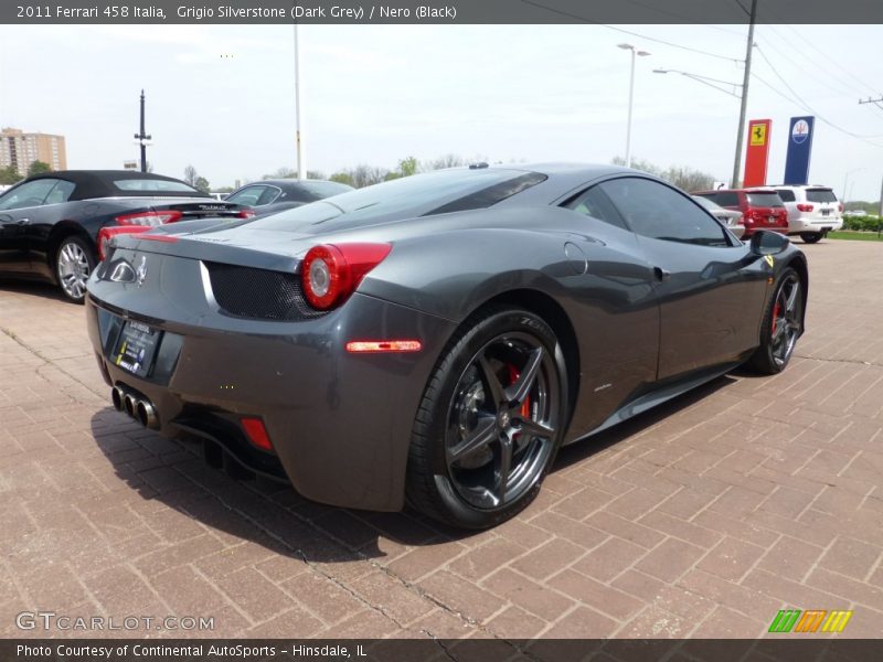 Grigio Silverstone (Dark Grey) / Nero (Black) 2011 Ferrari 458 Italia