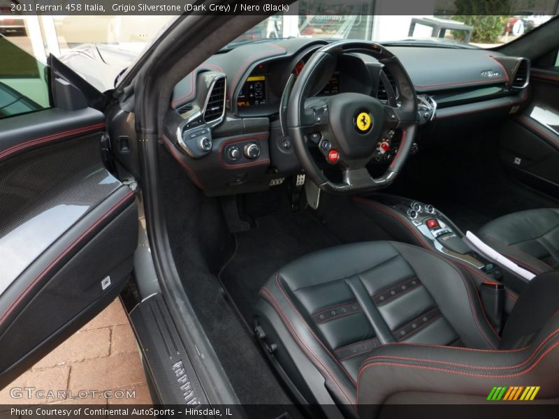 Front Seat of 2011 458 Italia