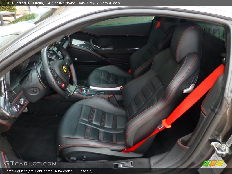 Front Seat of 2011 458 Italia