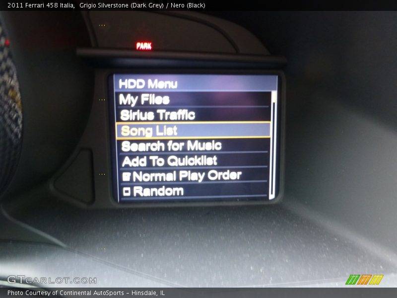 Controls of 2011 458 Italia