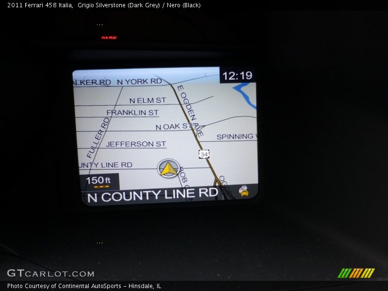 Navigation of 2011 458 Italia