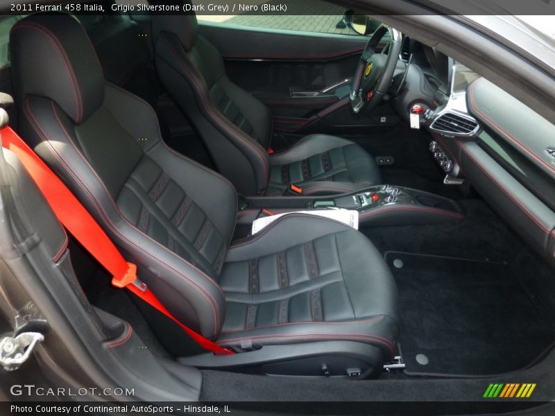 Front Seat of 2011 458 Italia