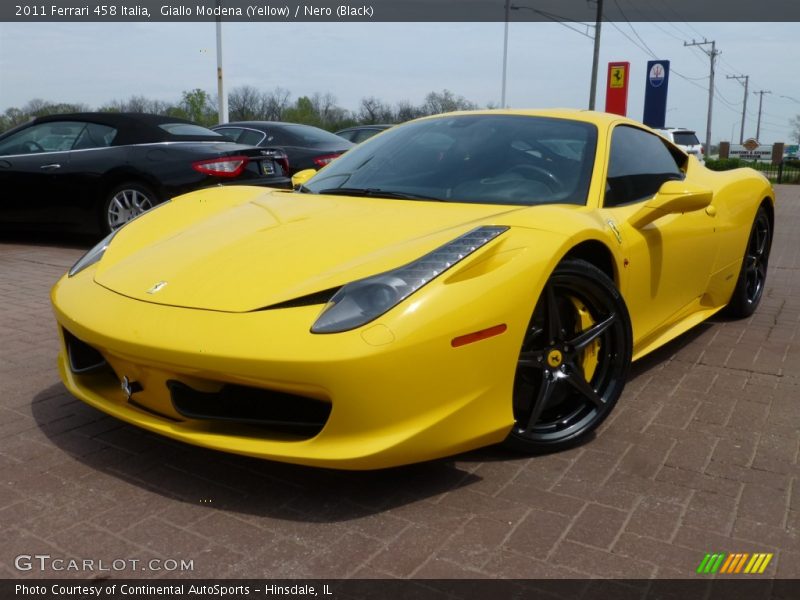 Front 3/4 View of 2011 458 Italia