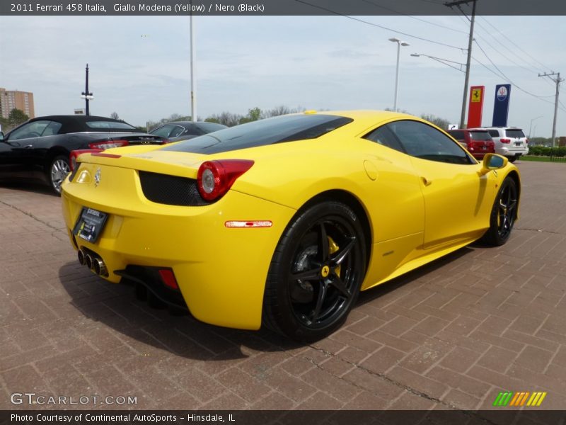Giallo Modena (Yellow) / Nero (Black) 2011 Ferrari 458 Italia