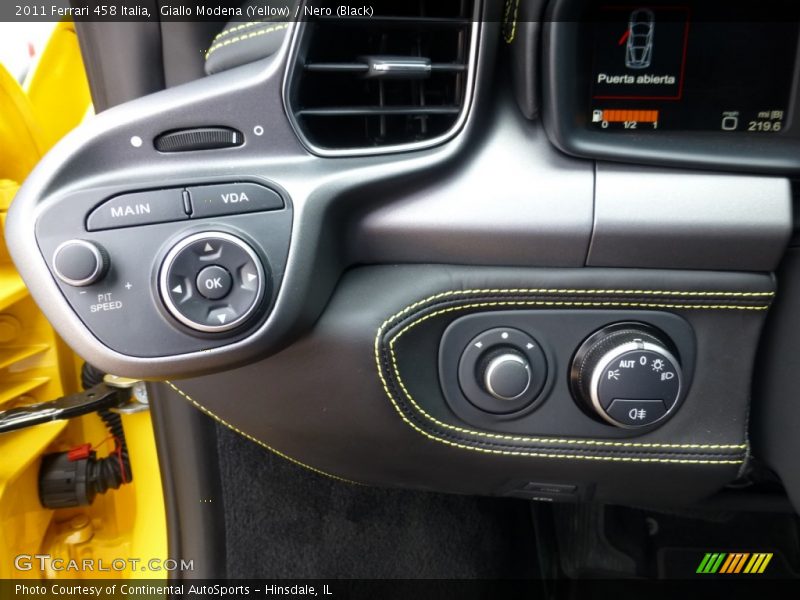 Controls of 2011 458 Italia