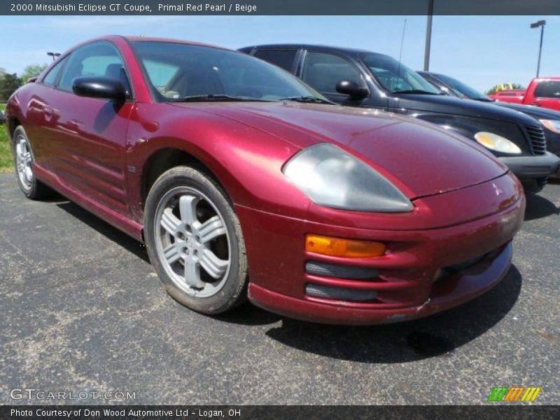 Front 3/4 View of 2000 Eclipse GT Coupe
