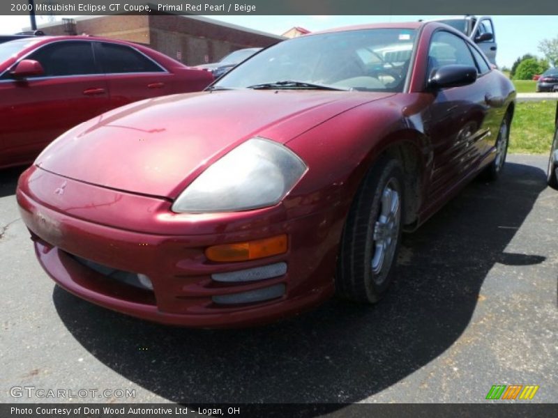 Primal Red Pearl / Beige 2000 Mitsubishi Eclipse GT Coupe