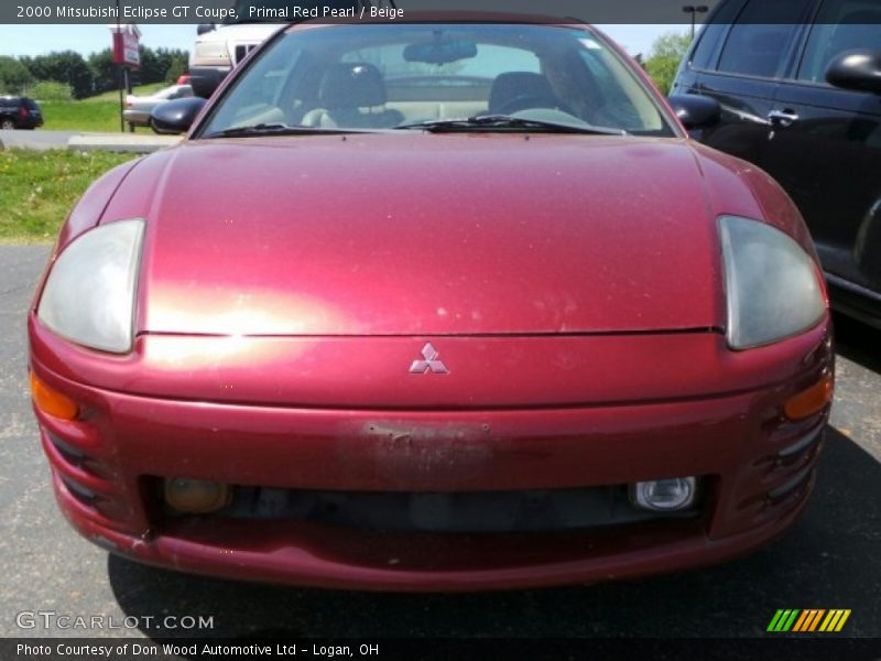 Primal Red Pearl / Beige 2000 Mitsubishi Eclipse GT Coupe