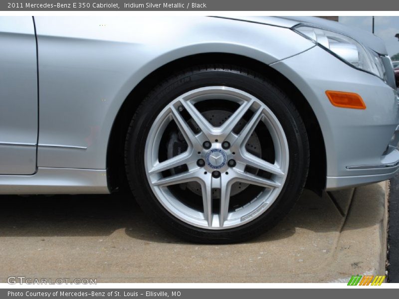 Iridium Silver Metallic / Black 2011 Mercedes-Benz E 350 Cabriolet