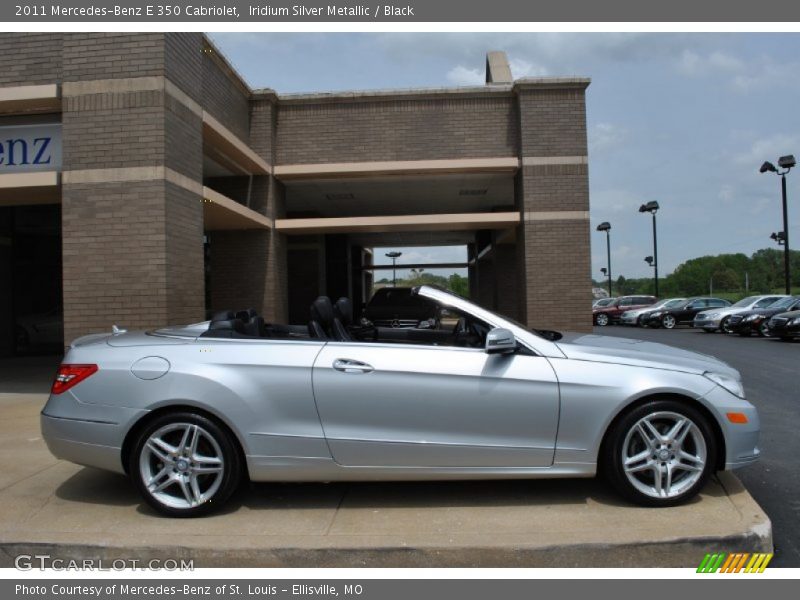 Iridium Silver Metallic / Black 2011 Mercedes-Benz E 350 Cabriolet