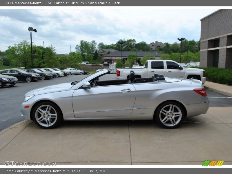 Iridium Silver Metallic / Black 2011 Mercedes-Benz E 350 Cabriolet