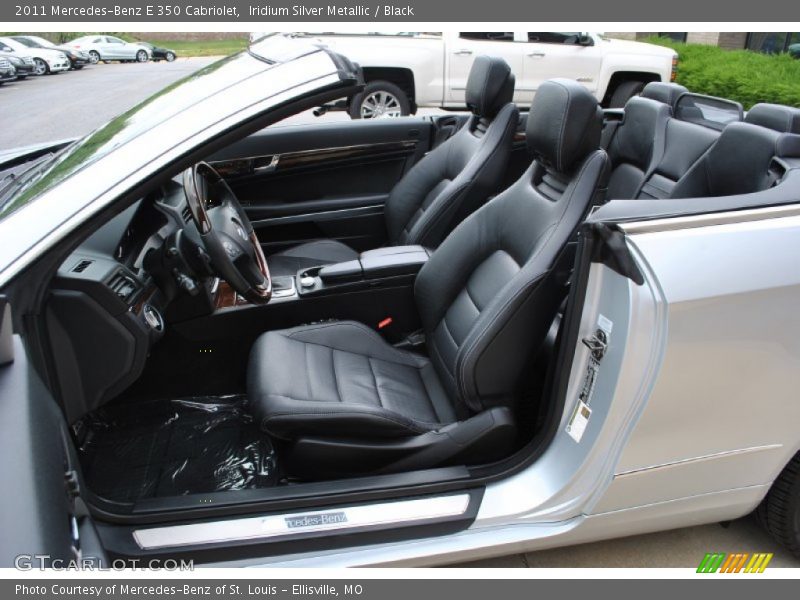 Iridium Silver Metallic / Black 2011 Mercedes-Benz E 350 Cabriolet