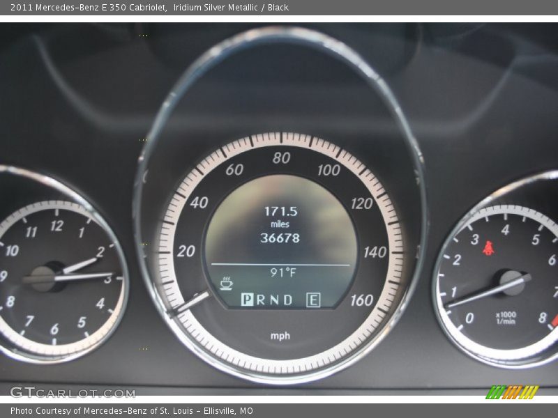 Iridium Silver Metallic / Black 2011 Mercedes-Benz E 350 Cabriolet