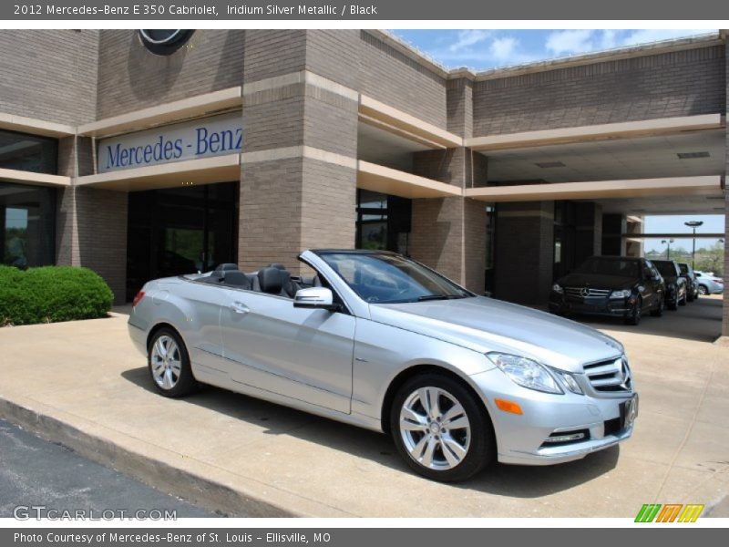 Iridium Silver Metallic / Black 2012 Mercedes-Benz E 350 Cabriolet