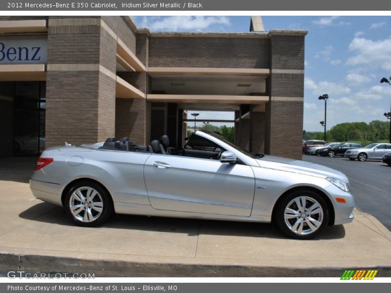 Iridium Silver Metallic / Black 2012 Mercedes-Benz E 350 Cabriolet