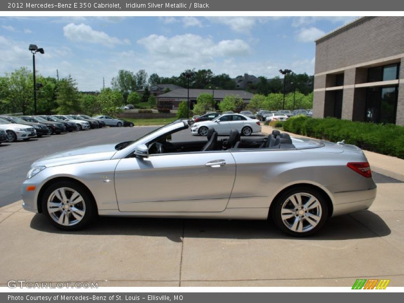 Iridium Silver Metallic / Black 2012 Mercedes-Benz E 350 Cabriolet