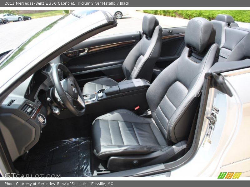 Iridium Silver Metallic / Black 2012 Mercedes-Benz E 350 Cabriolet