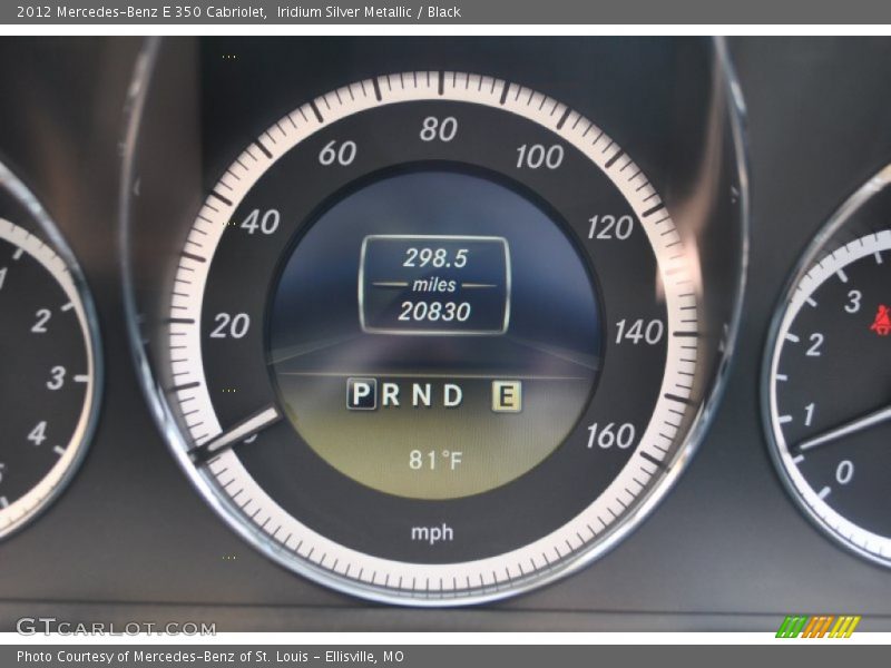 Iridium Silver Metallic / Black 2012 Mercedes-Benz E 350 Cabriolet