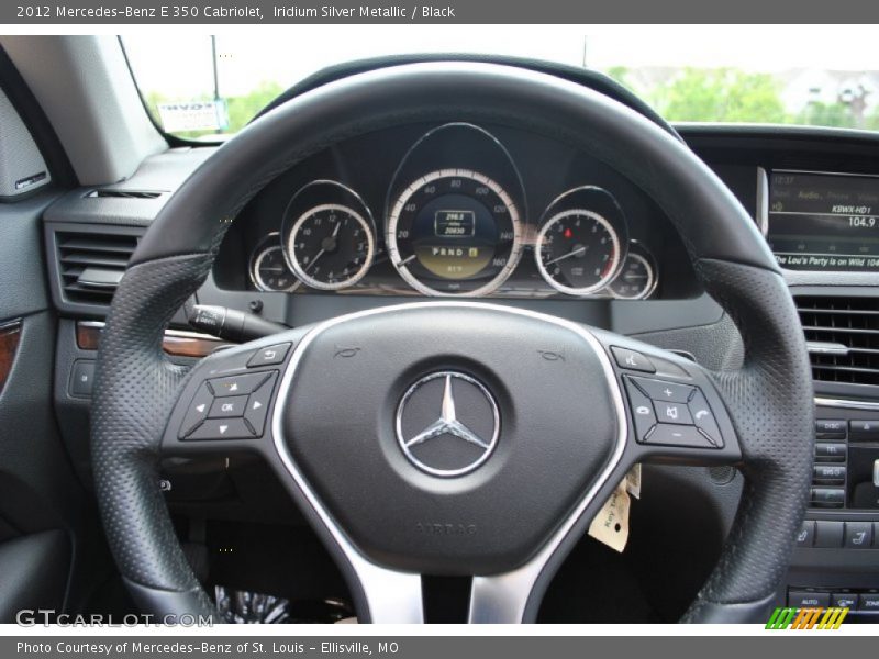 Iridium Silver Metallic / Black 2012 Mercedes-Benz E 350 Cabriolet