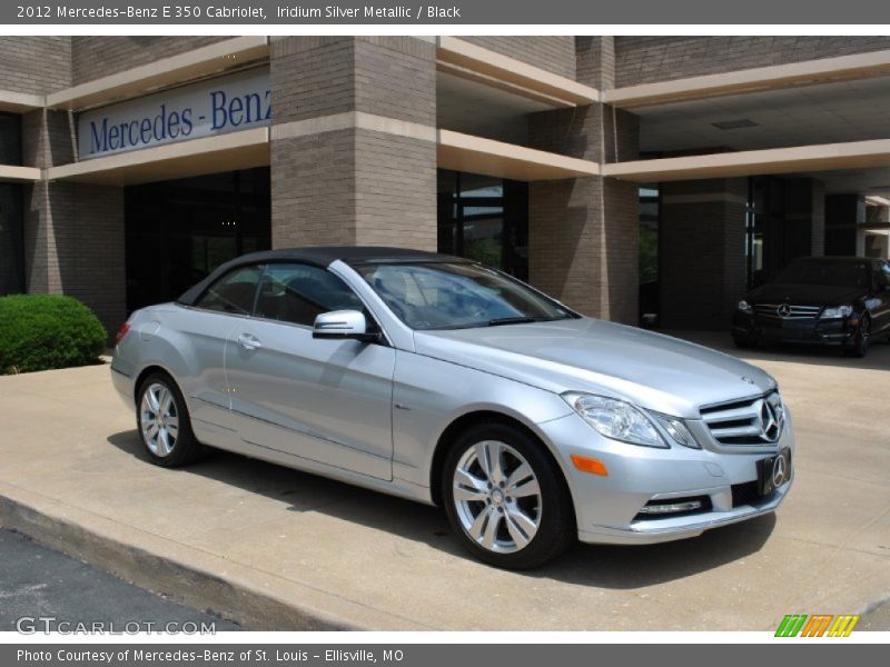 Iridium Silver Metallic / Black 2012 Mercedes-Benz E 350 Cabriolet