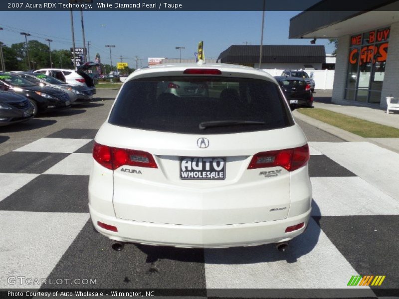 White Diamond Pearl / Taupe 2007 Acura RDX Technology