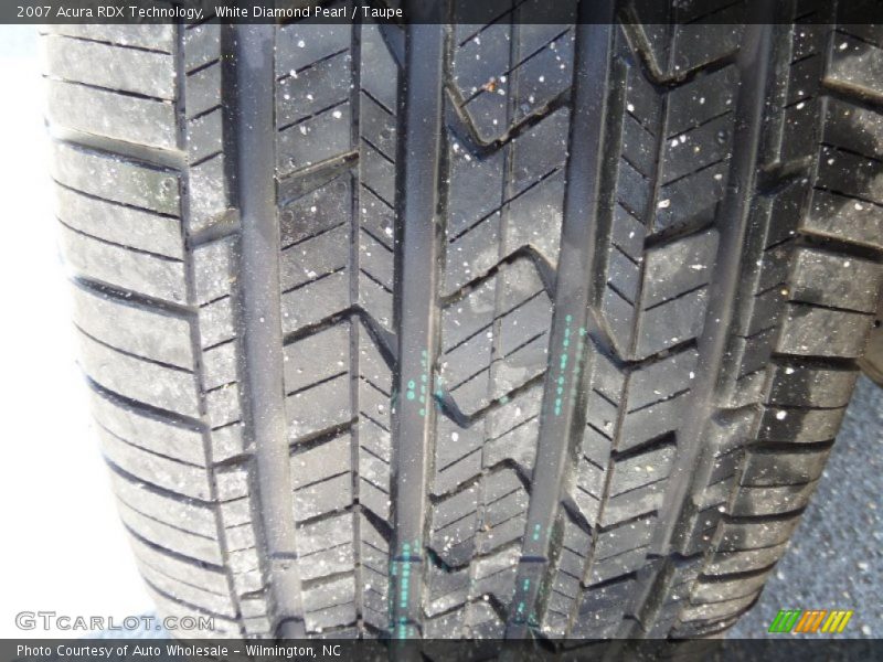 White Diamond Pearl / Taupe 2007 Acura RDX Technology