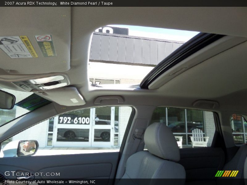 White Diamond Pearl / Taupe 2007 Acura RDX Technology