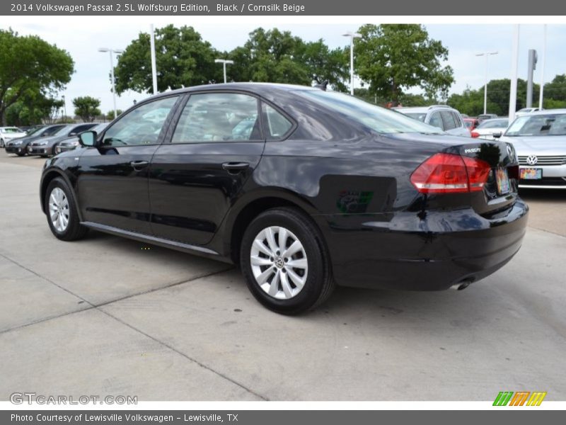Black / Cornsilk Beige 2014 Volkswagen Passat 2.5L Wolfsburg Edition