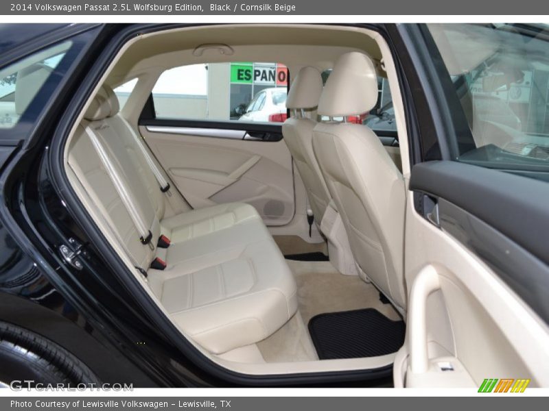 Black / Cornsilk Beige 2014 Volkswagen Passat 2.5L Wolfsburg Edition