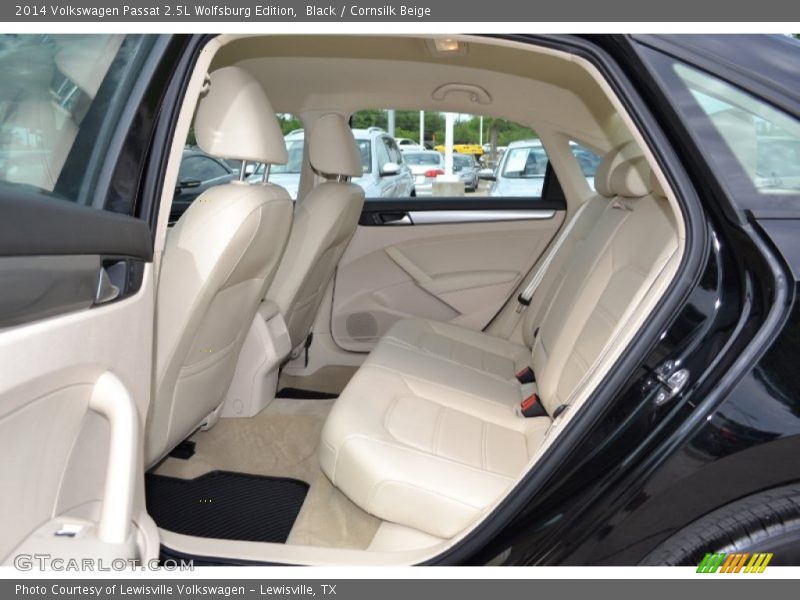 Black / Cornsilk Beige 2014 Volkswagen Passat 2.5L Wolfsburg Edition
