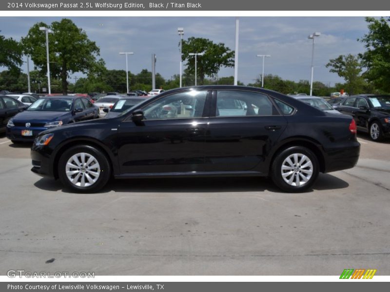 Black / Titan Black 2014 Volkswagen Passat 2.5L Wolfsburg Edition