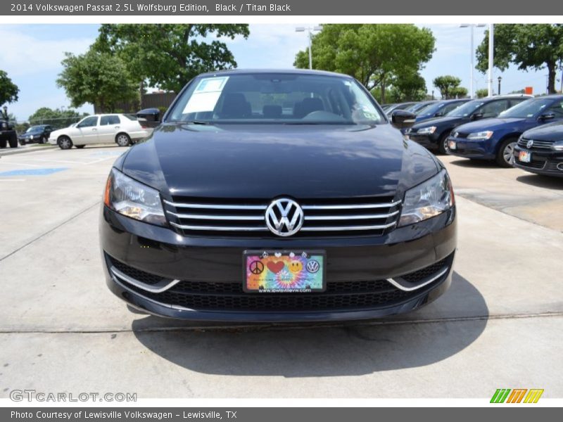 Black / Titan Black 2014 Volkswagen Passat 2.5L Wolfsburg Edition