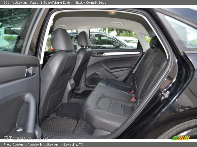 Black / Cornsilk Beige 2014 Volkswagen Passat 2.5L Wolfsburg Edition