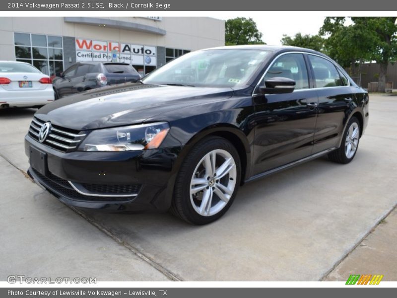 Black / Cornsilk Beige 2014 Volkswagen Passat 2.5L SE