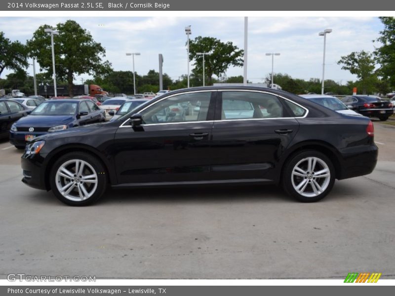 Black / Cornsilk Beige 2014 Volkswagen Passat 2.5L SE