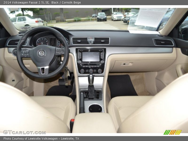 Black / Cornsilk Beige 2014 Volkswagen Passat 2.5L SE