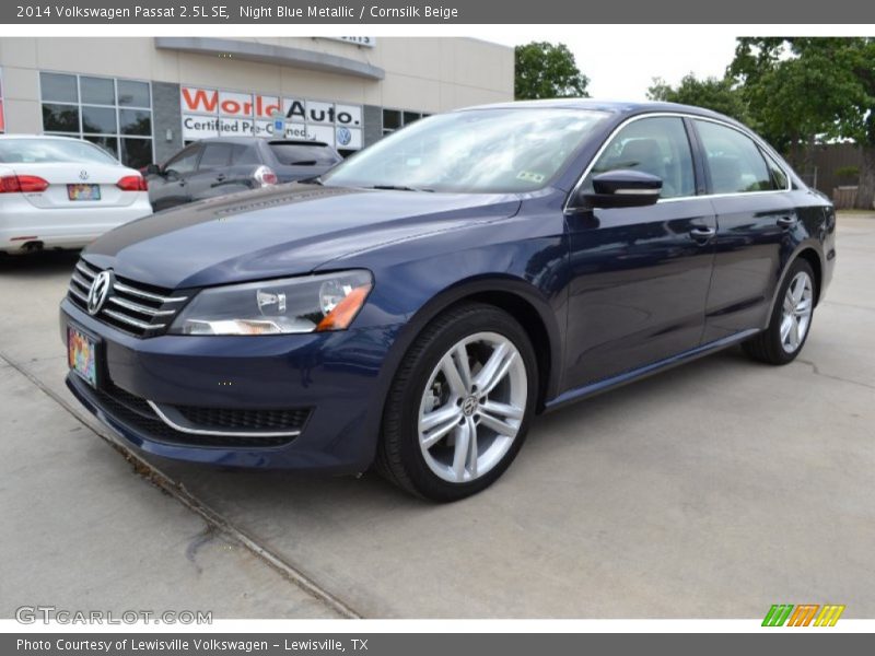 Night Blue Metallic / Cornsilk Beige 2014 Volkswagen Passat 2.5L SE