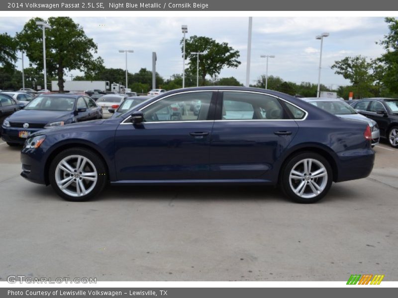 Night Blue Metallic / Cornsilk Beige 2014 Volkswagen Passat 2.5L SE