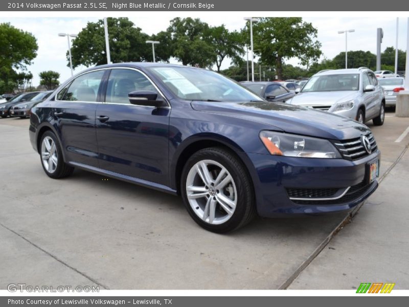 Night Blue Metallic / Cornsilk Beige 2014 Volkswagen Passat 2.5L SE