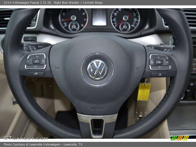 Night Blue Metallic / Cornsilk Beige 2014 Volkswagen Passat 2.5L SE