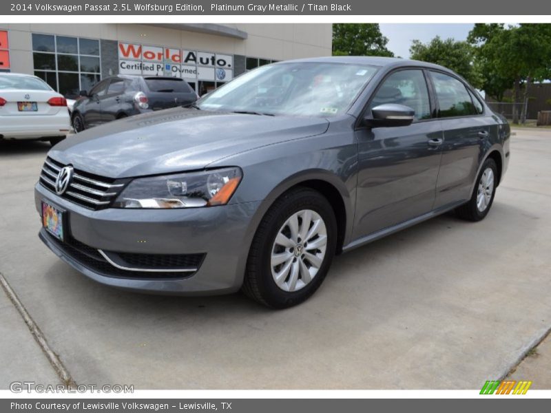 Platinum Gray Metallic / Titan Black 2014 Volkswagen Passat 2.5L Wolfsburg Edition
