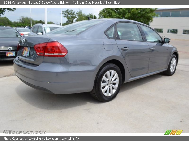 Platinum Gray Metallic / Titan Black 2014 Volkswagen Passat 2.5L Wolfsburg Edition