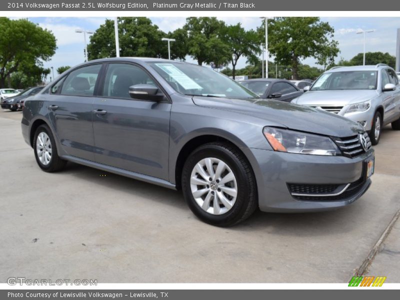 Platinum Gray Metallic / Titan Black 2014 Volkswagen Passat 2.5L Wolfsburg Edition