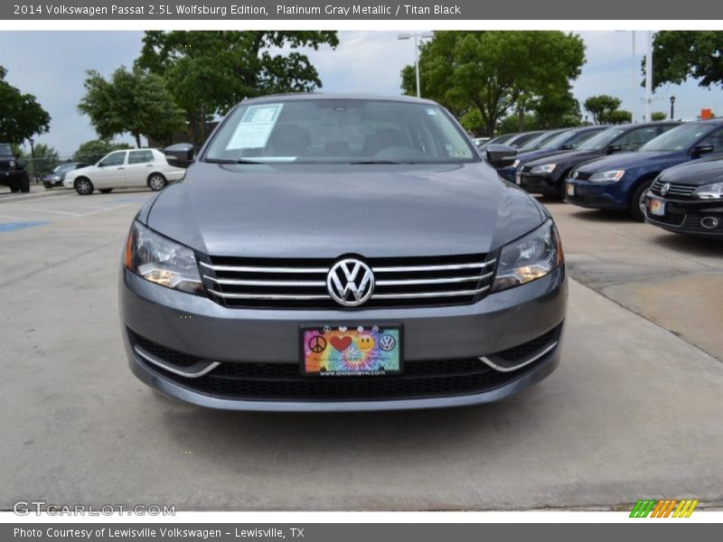 Platinum Gray Metallic / Titan Black 2014 Volkswagen Passat 2.5L Wolfsburg Edition