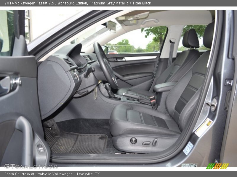 Platinum Gray Metallic / Titan Black 2014 Volkswagen Passat 2.5L Wolfsburg Edition