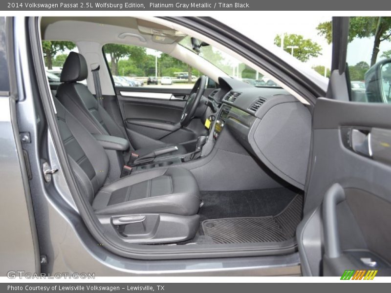 Platinum Gray Metallic / Titan Black 2014 Volkswagen Passat 2.5L Wolfsburg Edition