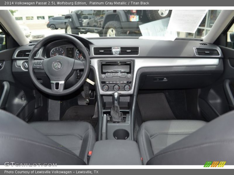 Platinum Gray Metallic / Titan Black 2014 Volkswagen Passat 2.5L Wolfsburg Edition